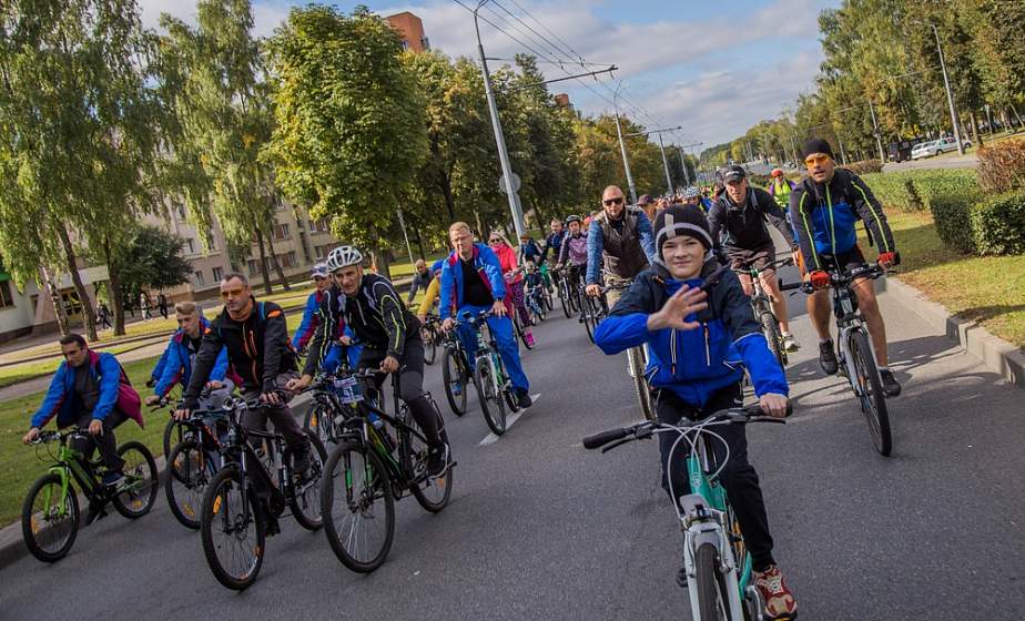 День без автомобиля в Гродно отметили массовым велопробегом