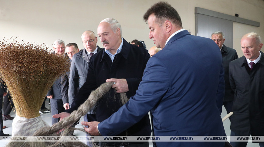 Лукашенко подчеркивает возможность рентабельной работы льняной отрасли 