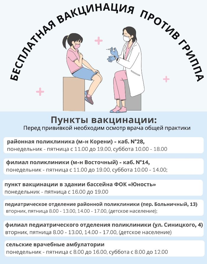 Бесплатная вакцинация против гриппа